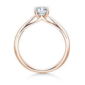 Bague de fiançailles Heaven 4 dans 14K or rose avec diamant 0,50ct H/SI