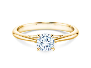 Bague de fiançailles Heaven 4 en 9K or jaune avec diamant 0,50ct G/SI
