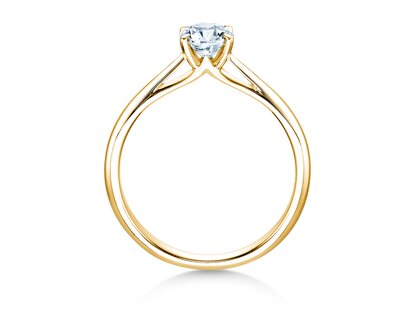 Bague de fiançailles Heaven 4 en 9K or jaune avec diamant 0,50ct G/SI