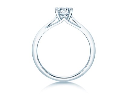 Bague de fiançailles Heaven 4 dans 14K or blanc avec diamant 0,75ct G/SI
