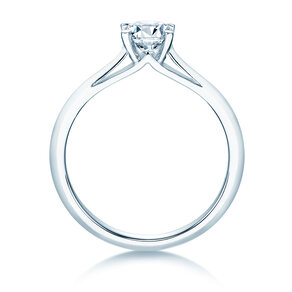 Bague de fiançailles Heaven 4 dans 14K or blanc avec diamant 0,75ct G/SI