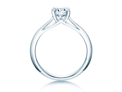 Bague de fiançailles Heaven 4 en 18K or blanc avec diamant 1,25ct H/SI
