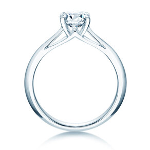 Bague de fiançailles Heaven 4 en 18K or blanc avec diamant 1,25ct H/SI