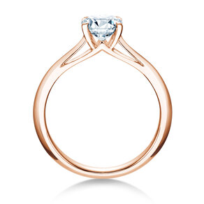 Bague de fiançailles Heaven 4 dans 14K or rose avec diamant 1,00ct G/SI