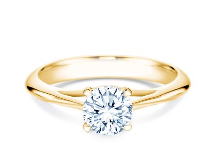 Bague de fiançailles Heaven 4 en 9K or jaune avec diamant 1,00ct H/SI
