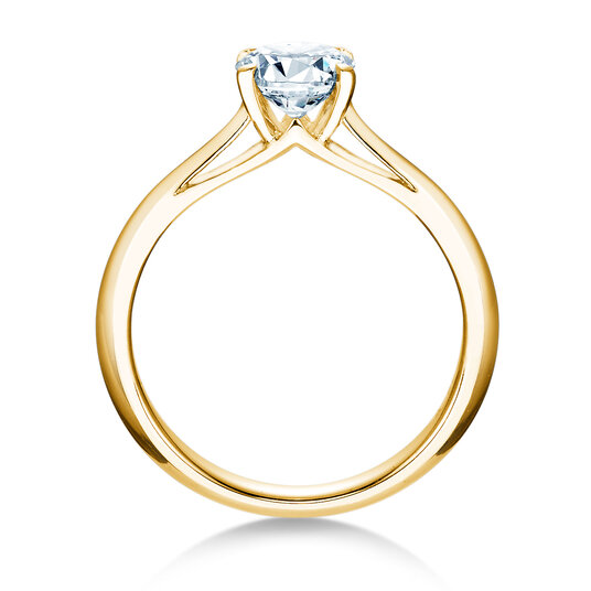 Bague de fiançailles Heaven 4 en 9K or jaune avec diamant de laboratoire 3,00ct