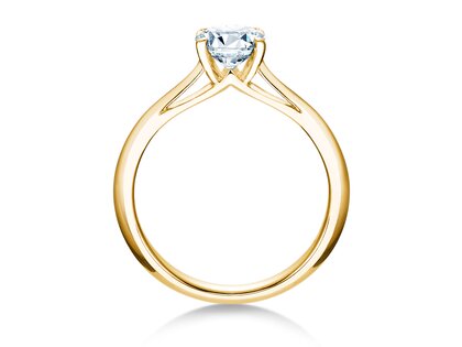 Bague de fiançailles Heaven 4 en 9K or jaune avec diamant 1,00ct H/SI