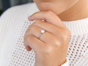Bague de fiançailles Heaven 4 diamant de laboratoire