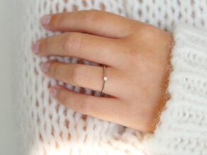 Bague de fiançailles Heaven 4 dans Argent 925/- avec diamant 0,05ct H/SI