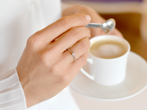 Bague de fiançailles Heaven 4 en Argent 925/- avec diamant de laboratoire 0,15ct E/VS