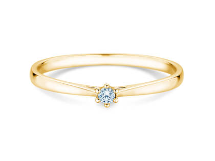 Bague de fiançailles Heaven 6 Petite en 14K or jaune avec diamant 0,035ct G/SI