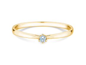 Bague de fiançailles Heaven 6 Petite en 14K or jaune avec diamant 0,035ct G/SI
