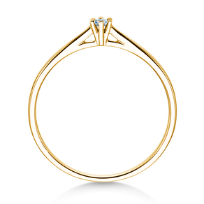 Bague de fiançailles Heaven 6 Petite en 14K or jaune avec diamant 0,035ct G/SI