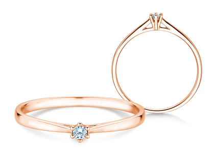 Bague de fiançailles Heaven 6 Petite en or rose