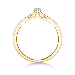 Bague de fiançailles Heaven 6 en 14K or jaune avec diamant 0,07ct