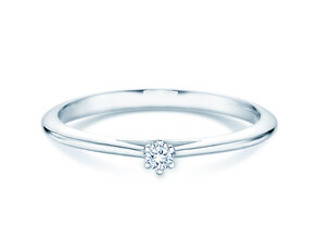 Bague de fiançailles Heaven 6 dans Argent 925/- avec diamant 0,05ct G/SI