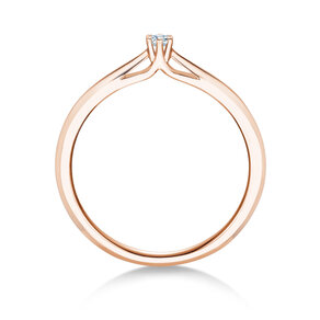 Bague de fiançailles Heaven 6 dans 18K or rose avec diamant 0,05ct H/SI