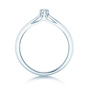 Bague de fiançailles Heaven 6 dans 14K or blanc avec diamant 0,10ct G/SI