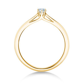 Bague de fiançailles Heaven 6 dans 14K or jaune avec diamant 0,10ct H/SI