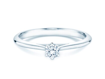 Bague de fiançailles Heaven 6 dans Argent 925/- avec diamant 0,15ct G/SI