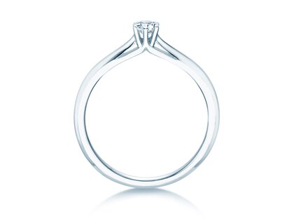 Bague de fiançailles Heaven 6 dans Argent 925/- avec diamant 0,15ct G/SI
