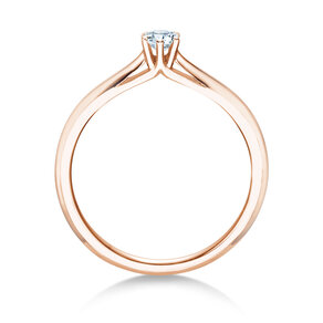 Bague de fiançailles Heaven 6 en 9K or rose avec diamant 0,20ct G/SI