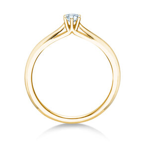 Bague de fiançailles Heaven 6 dans 14K or jaune avec diamant 0,15ct H/SI