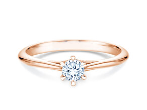 Bague de fiançailles Heaven 6 dans 18K or rose avec diamant 0,25ct G/SI
