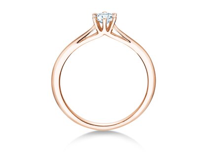 Bague de fiançailles Heaven 6 dans 18K or rose avec diamant 0,25ct G/SI