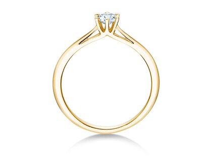 Bague de fiançailles Heaven 6 dans 14K or jaune avec diamant 0,25ct G/SI