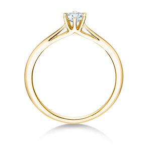 Bague de fiançailles Heaven 6 dans 14K or jaune avec diamant 0,25ct G/SI