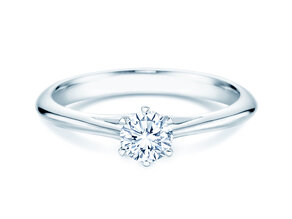 Bague de fiançailles Heaven 6 dans 18K or blanc avec diamant 0,30ct G/SI