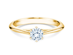 Bague de fiançailles Heaven 6 dans 18K or jaune avec diamant 0,30ct H/SI