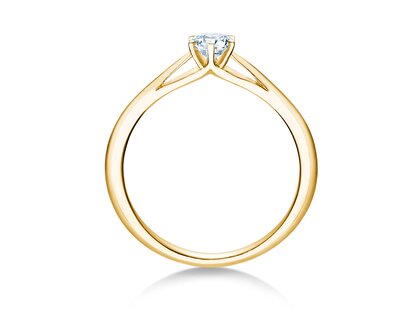 Bague de fiançailles Heaven 6 dans 18K or jaune avec diamant 0,30ct H/SI