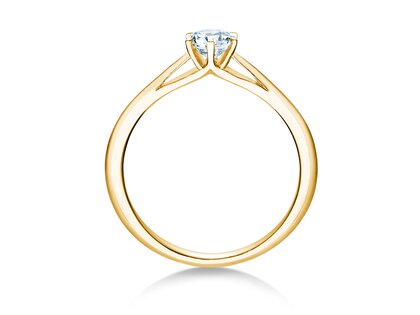 Bague de fiançailles Heaven 6 dans 14K or jaune avec diamant 0,40ct H/SI