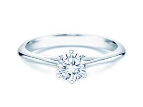 Bague de fiançailles Heaven 6 dans 14K or blanc avec diamant 0,50ct H/SI