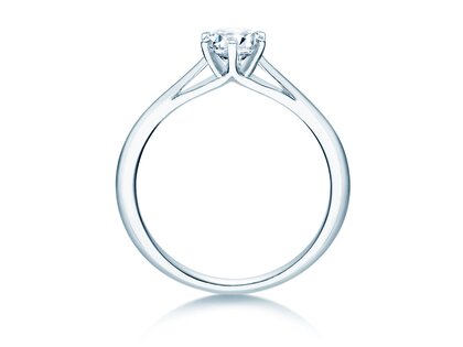 Bague de fiançailles Heaven 6 dans 14K or blanc avec diamant 0,50ct H/SI
