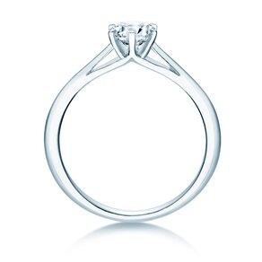 Bague de fiançailles Heaven 6 dans 14K or blanc avec diamant 0,50ct H/SI
