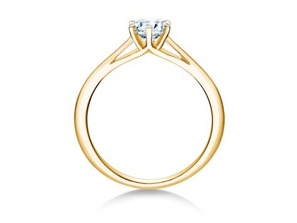 Bague de fiançailles Heaven 6 en 9K or jaune avec diamant 0,50ct H/SI