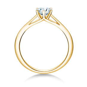 Bague de fiançailles Heaven 6 en 9K or jaune avec diamant 0,50ct H/SI