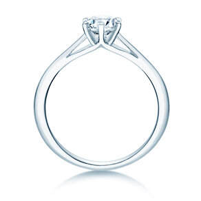 Bague de fiançailles Heaven 6 en 9K or blanc avec diamant 0,60ct H/SI