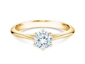Bague de fiançailles Heaven 6 en 14K or jaune avec diamant 0,60ct G/SI