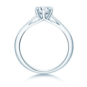 Bague de fiançailles Heaven 6 en 9K or blanc avec diamant 0,75ct G/SI