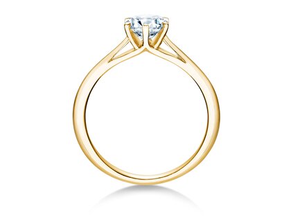 Bague de fiançailles Heaven 6 en 9K or jaune avec diamant 0,75ct G/SI