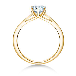 Bague de fiançailles Heaven 6 en 9K or jaune avec diamant 0,75ct G/SI