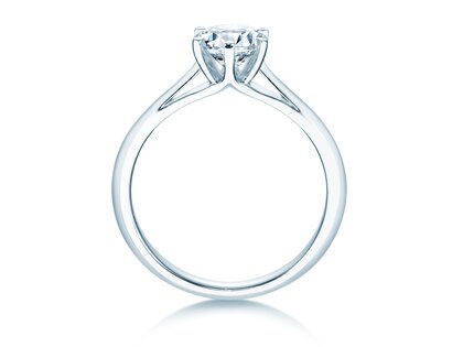 Bague de fiançailles Heaven 6 en 14K or blanc avec diamant 1,25ct H/SI
