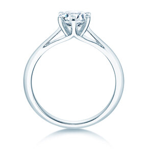 Bague de fiançailles Heaven 6 en 14K or blanc avec diamant 1,25ct H/SI