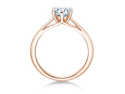 Bague de fiançailles Heaven 6 dans 14K or rose avec diamant 1,00ct G/SI