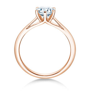 Bague de fiançailles Heaven 6 dans 14K or rose avec diamant 1,00ct G/SI