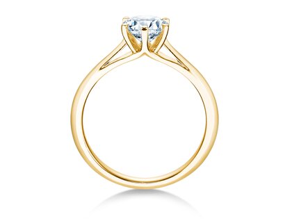 Bague de fiançailles Heaven 6 en 9K or jaune avec diamant 2,50ct G/SI